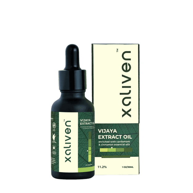 Xaliven- Vijaya Full Spectrum Oil for Stress & Sleep- CBD, THC & other Cannabinoids - 11.2% (3360mg)