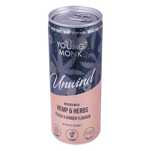 Young Monk Sparkling Beverage -  Infused with Hemp , Herbs & Monk fruit