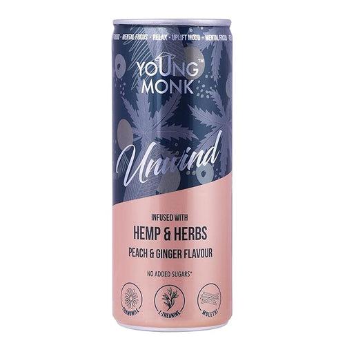 Young Monk Sparkling Beverage -  Infused with Hemp , Herbs & Monk fruit