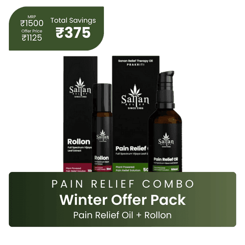 Sanan Relief- Pain Relief Combo | Pain Relief Oil and Roll-On