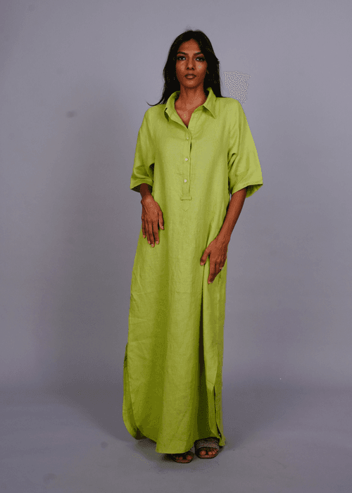 Nikki-U Lounge Dress - Cucumber Linen