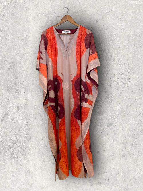 Surya Caftan - Coral Mural