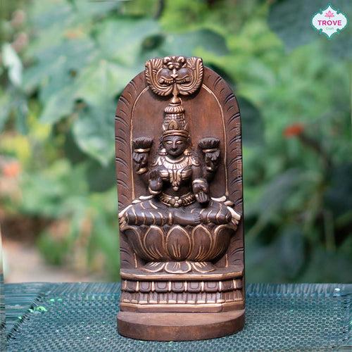 Hand Carved  Goddess Laxmi Idol