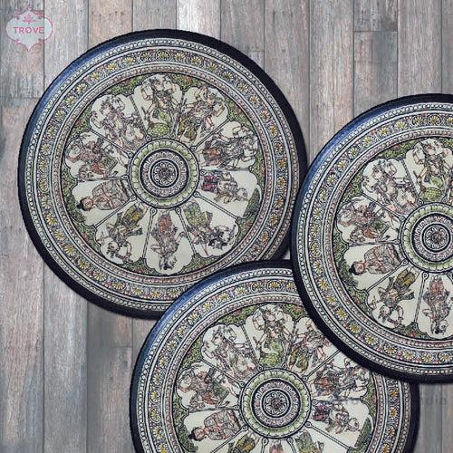 10" Vishnu Dashavatar Pattachitra Wall Decor Plate