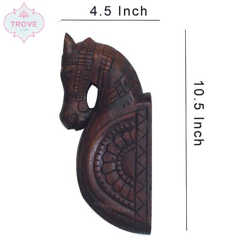 Carved Wooden Wall Horse Corbel / Bracket