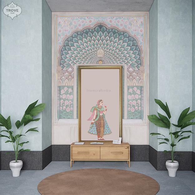 Wall Paper - Pastel Lotus Palace Wall Mural