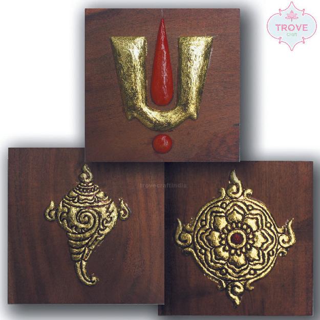 5" Emboss Art Plaques - Tanjore Style