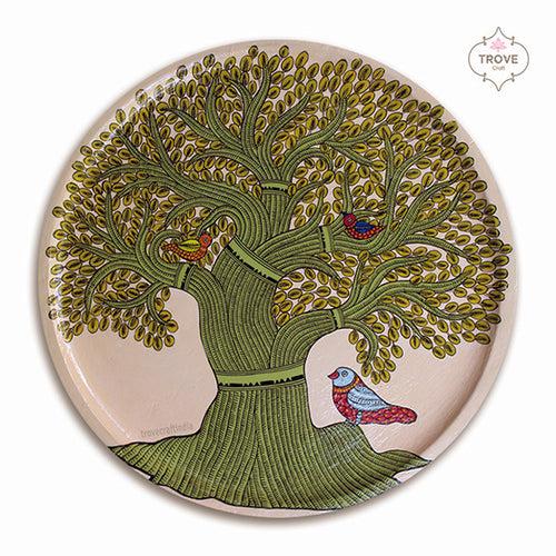 12" Gond Tree of Life Wall Décor Plate