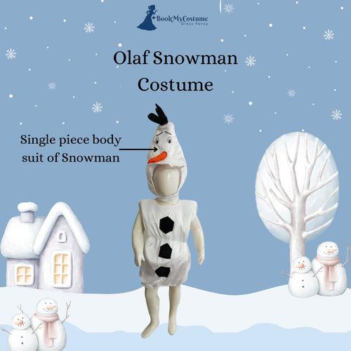 Olaf Snowman Frozen Character Kids Fancy Dress Costume