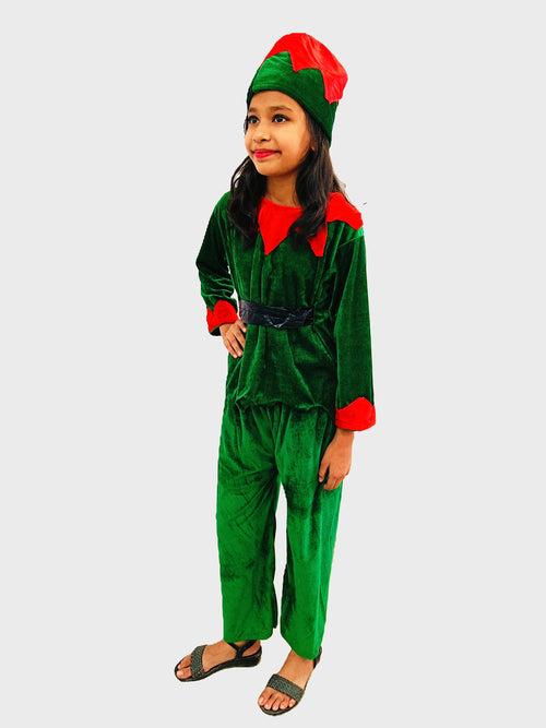 Santa's Elf Christmas Movie Character Kids Fancy Dress Costume