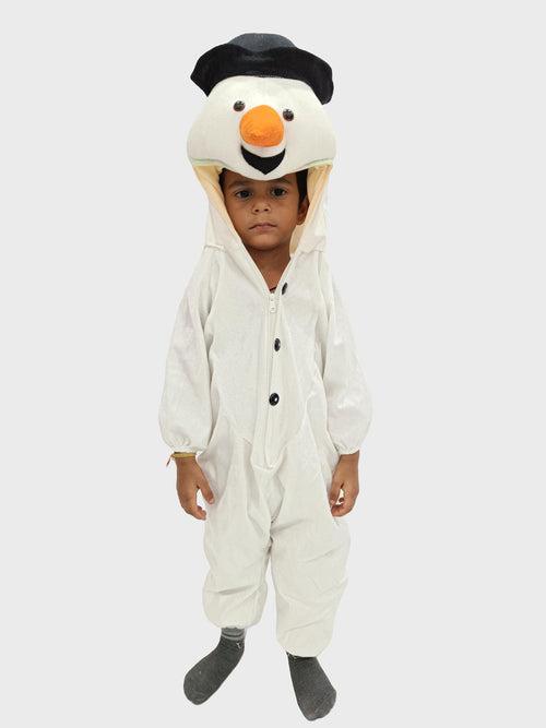 BookMyCostume Snowman Jumpsuit for kids Fancy Dress Costume | Winter look cute & Cozy for boys & Girls