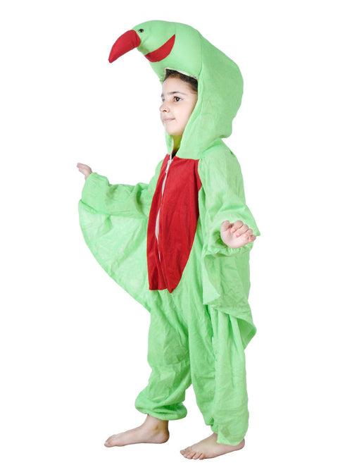 Green Parrot Tota Pet Bird Kids Fancy Dress Costume