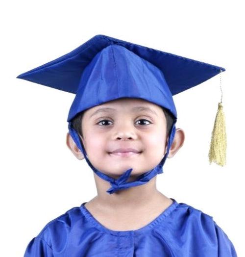 Blue Graduate Scholar Cap Graduation Day Kids & Adults Fancy Dress Costume Accessory