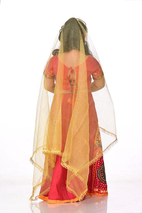 Gujarati Girl with Traditional Jewellery Indian State Kids & Adults Fancy Dress Costume for Girls