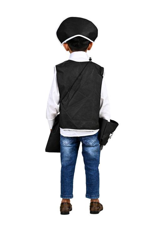 Pirate Captain 5pcs Costume Set For 6-10 Years Kids and Adults Fancy Dress Accessories