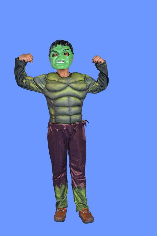 Hulk Avengers Superhero Kids Fancy Dress Costume - Muscle Look - Imported