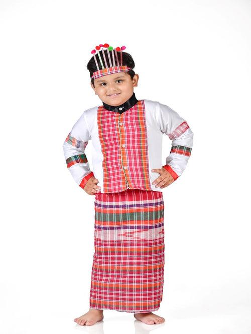 Mizoram Indian Eastern State Folk Costume - Male