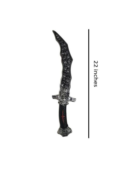 Medieval Weapon Crooked Sword Plastic Toy Kids & Adults Fancy Dress Costume Accessories