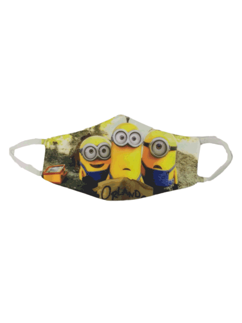 Minion Cartoon Kids Face Mask - Premium