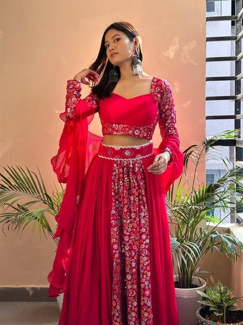 Pahal Embroidery lehenga with Blouse