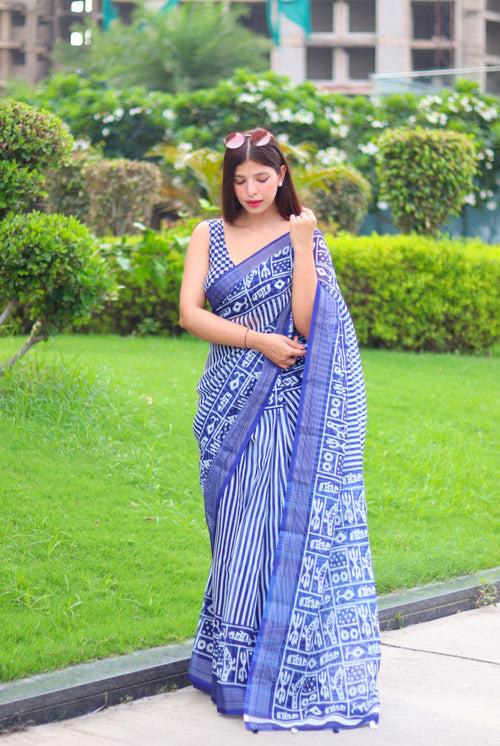 Nupur Chanderi saree with blouse