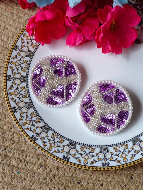 Lavender earrings