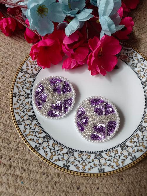 Lavender earrings