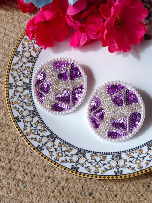 Lavender earrings