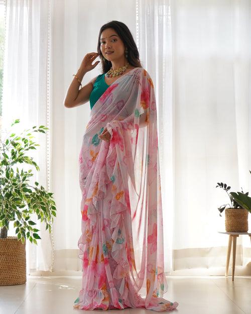 Aahana saree with cotton blouse