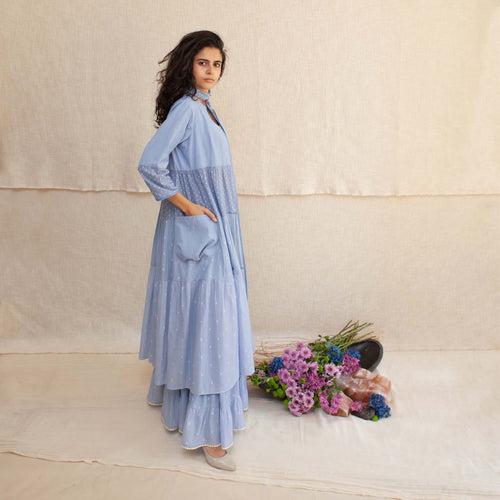 Blue Frost Sandor Dress