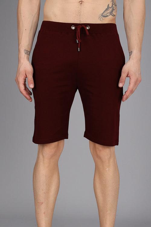 Maroon - Terry Shorts