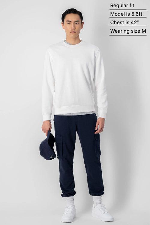 White - Fleece Sweatshirt