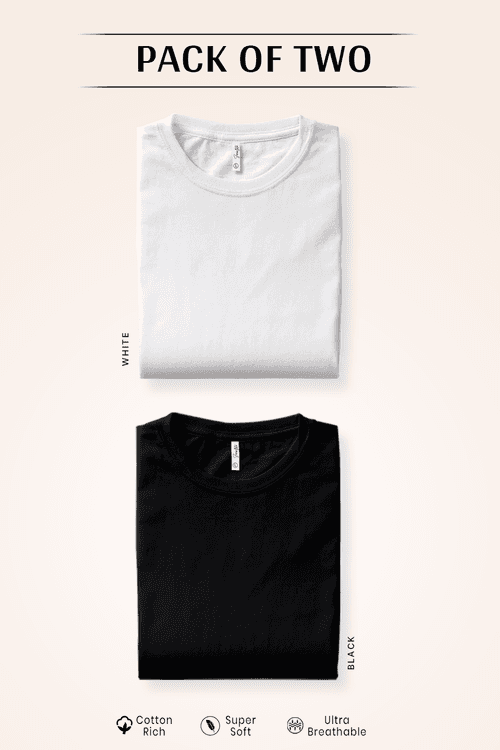 Pack 2 - Black & White - Classic Crew