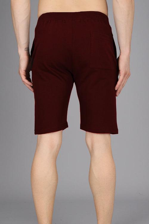 Maroon - Terry Shorts