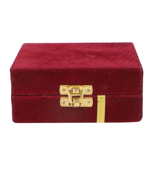 Akhand Brass Diya - Swastik Satiya Design with Box