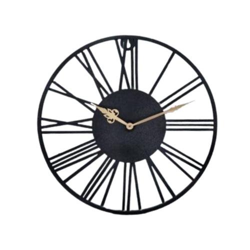 Black Roman Designer Wall Clock