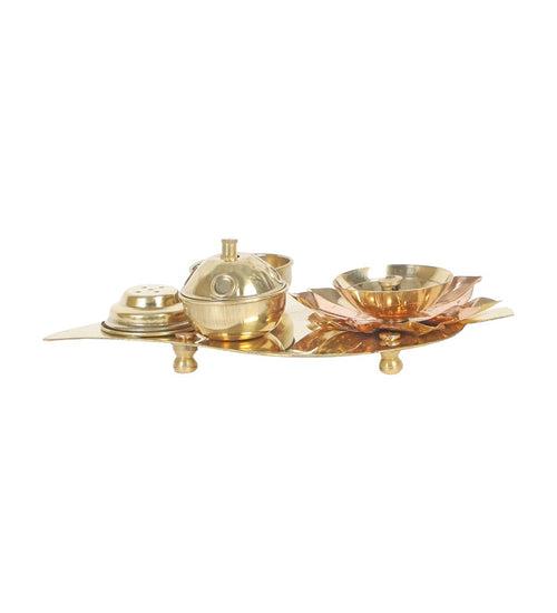 Betel Leaf Brass Pooja Thali