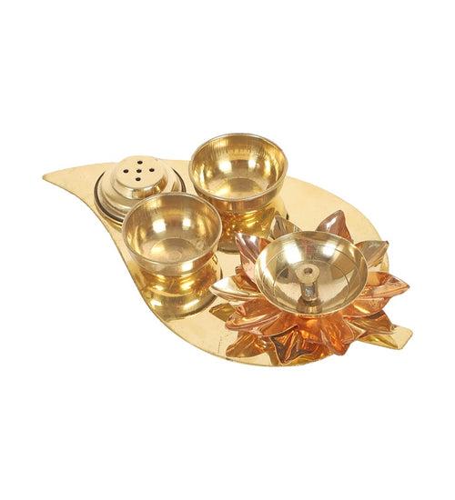 Betel Leaf Brass Pooja Thali