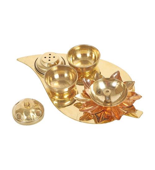 Betel Leaf Brass Pooja Thali