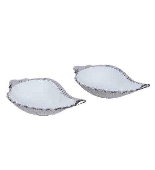 Shankh Shaped Metal Serving Platter - Set of 2