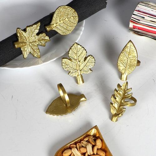 Leaves Napkin RIng - Set of 6