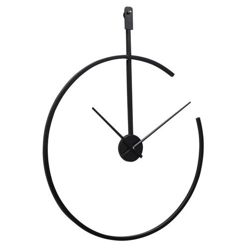 Minimal Arc Black Wall Clock