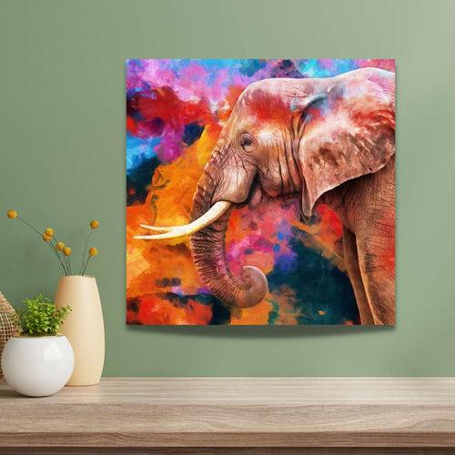 Multicolor Elephant Painting