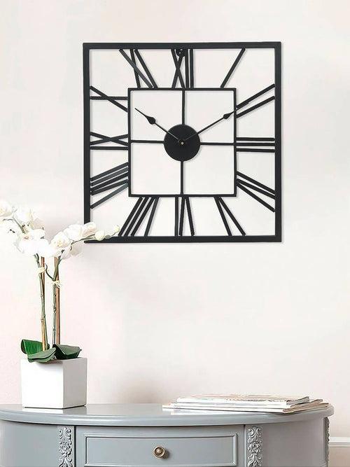 Square Roman Numbers Designer Wall Clock