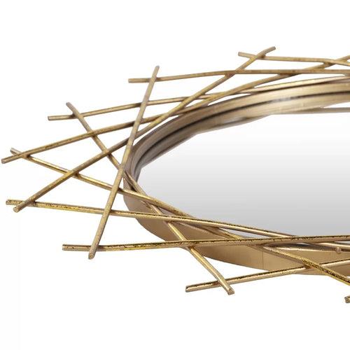 Designer Crisscross Wall Mirror