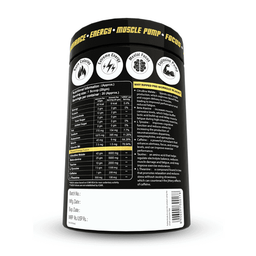 Nutrabox Ripped Pre-Workout Black Edition