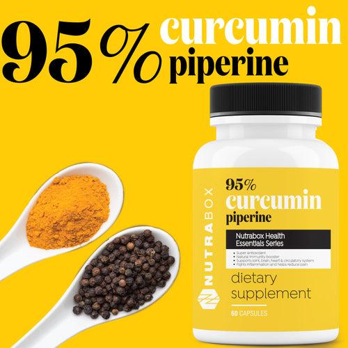 Immunity Boosting 95% Curcumin and Piperine (60 Capsules)