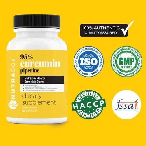 Immunity Boosting 95% Curcumin and Piperine (60 Capsules)