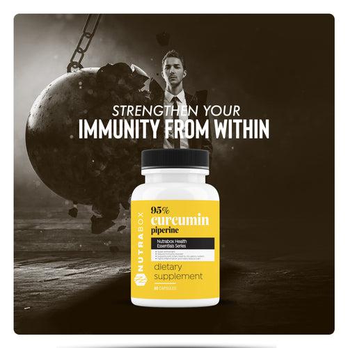 Immunity Boosting 95% Curcumin and Piperine (60 Capsules)