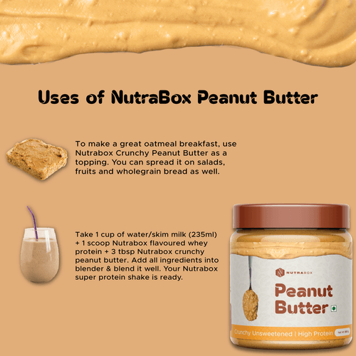 Nutrabox Peanut Butter - Crunchy Unsweetened - Buy 1 Get 1 Free